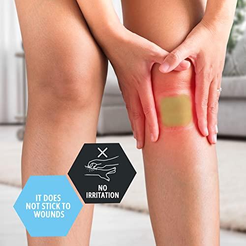 MED PRIDE MED PRIDE Hydrocolloid 6\'\' x 6\'\' Wound Dressing Pads| 5-Pack, Sterile Adhesive Patches| Individually Packed, Highly Absorbent, Water-Resistant & Comfortable| Multiple Day Usage