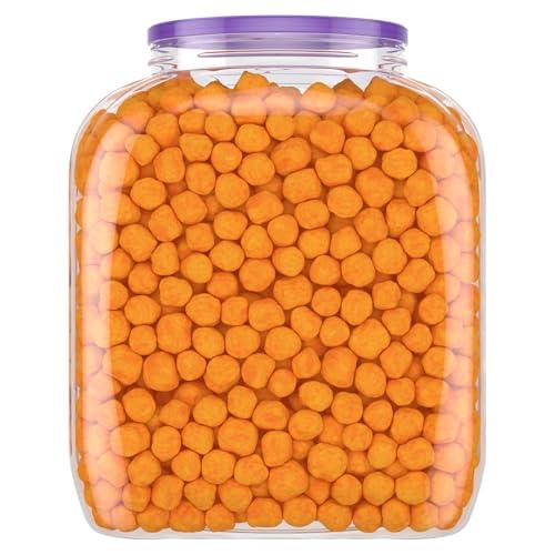 Utz Utz Cheese Balls Barrel, Tasty Snack Baked with Real Cheddar Cheese, Delightfully Poppable Party Snack, Gluten, Cholesterol and Trans-Fat Free, Kosher Certified, 36.5 Oz
