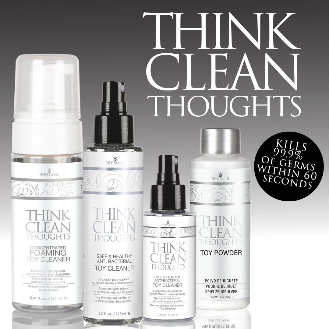 sensuva Sensuva Think Clean Thoughts Toy Powder Storage | 2 fl.oz. Keeps Toys Clean During Storage