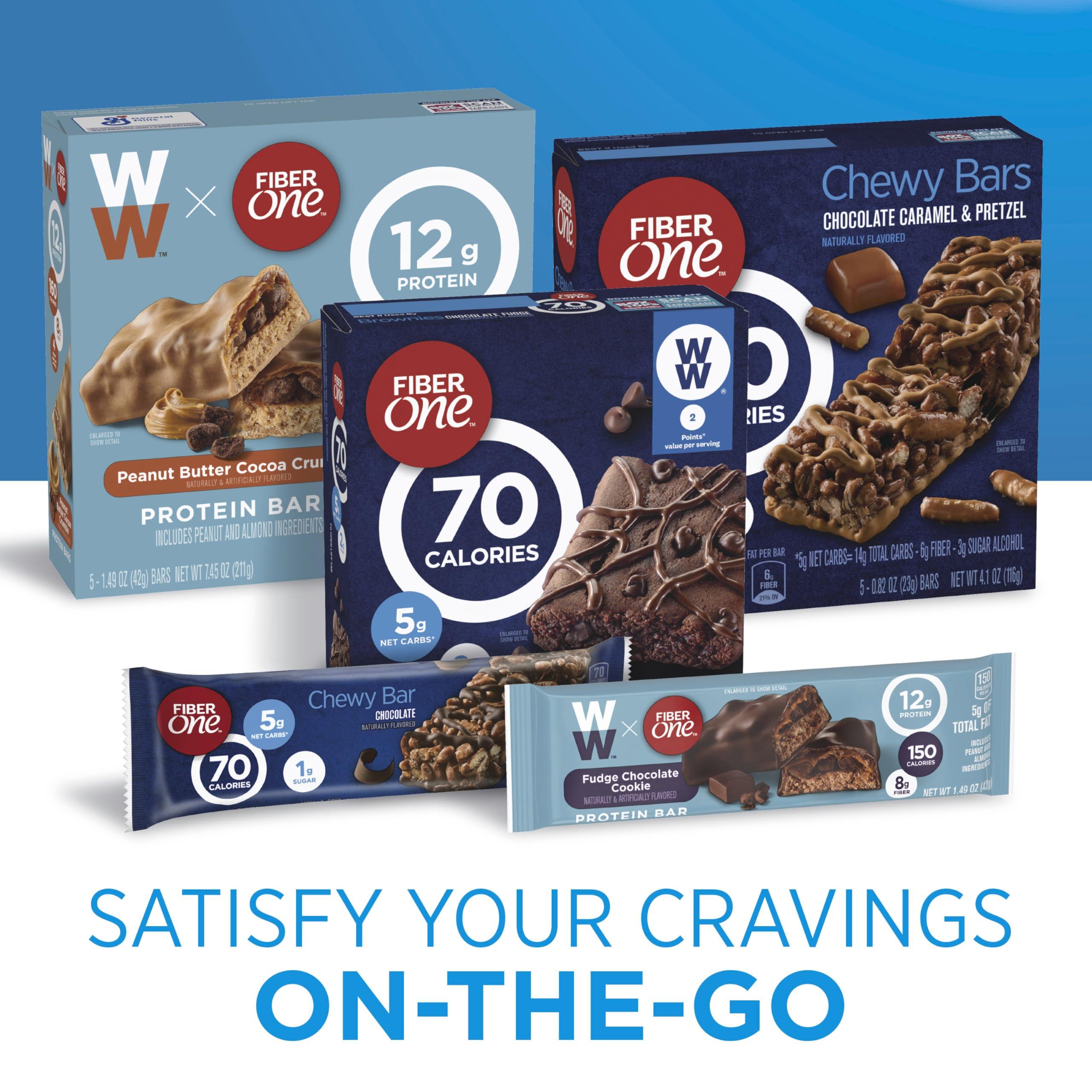 Fiber One Fiber One Chewy Bars, Oats & Chocolate Strawberry Fiber Snacks, 5 Count, 7 oz (Pack of 2)