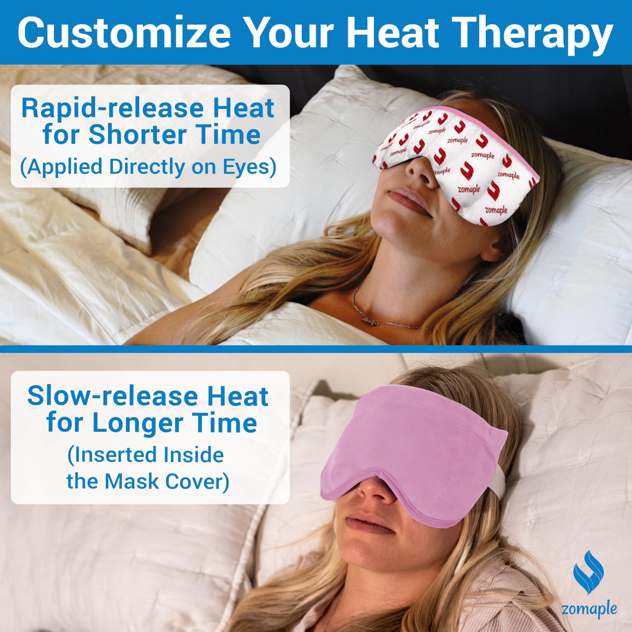 Zomaple Zomaple Heated Eye Mask for Dry Eyes, Reusable Dry Eye Mask with Moist Heat Warming Compress, Soothing Eye Warm Compress for Dry Eyes Relief - Microwavable Eye mask for Dry Eyes, Stye and Blepharitis