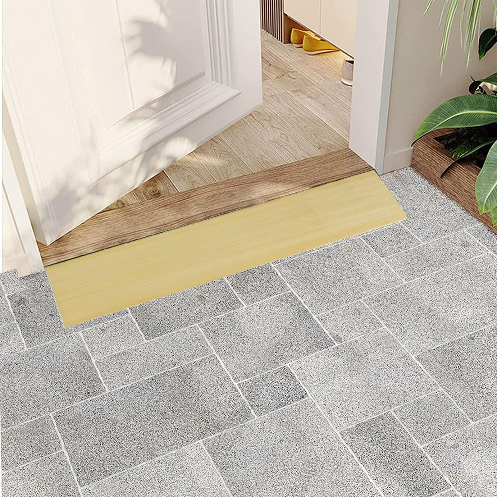 IDEAX Solid Wood Ramps Threshold Ramp Indoor Entry Transitions Slope Step Ramp Suitable for Elderly Disabled Seniors Wheelchair, Doors, Bathrooms, Steps, Stairs Kerb Ramp(60 * 8 * 1.5cm)