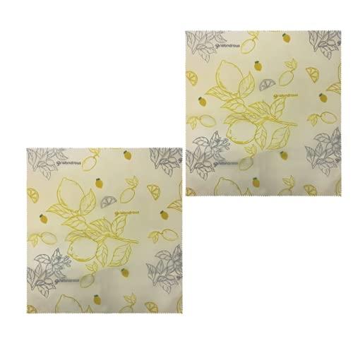 BEWONDROUS BeWondrous Beeswax Wraps | Natural, Organic, Reusable, Zero Waste Plastic Wrap Alternative for Bread, Cheese | Eco-Friendly, Sustainable, Biodegradable Food Storage