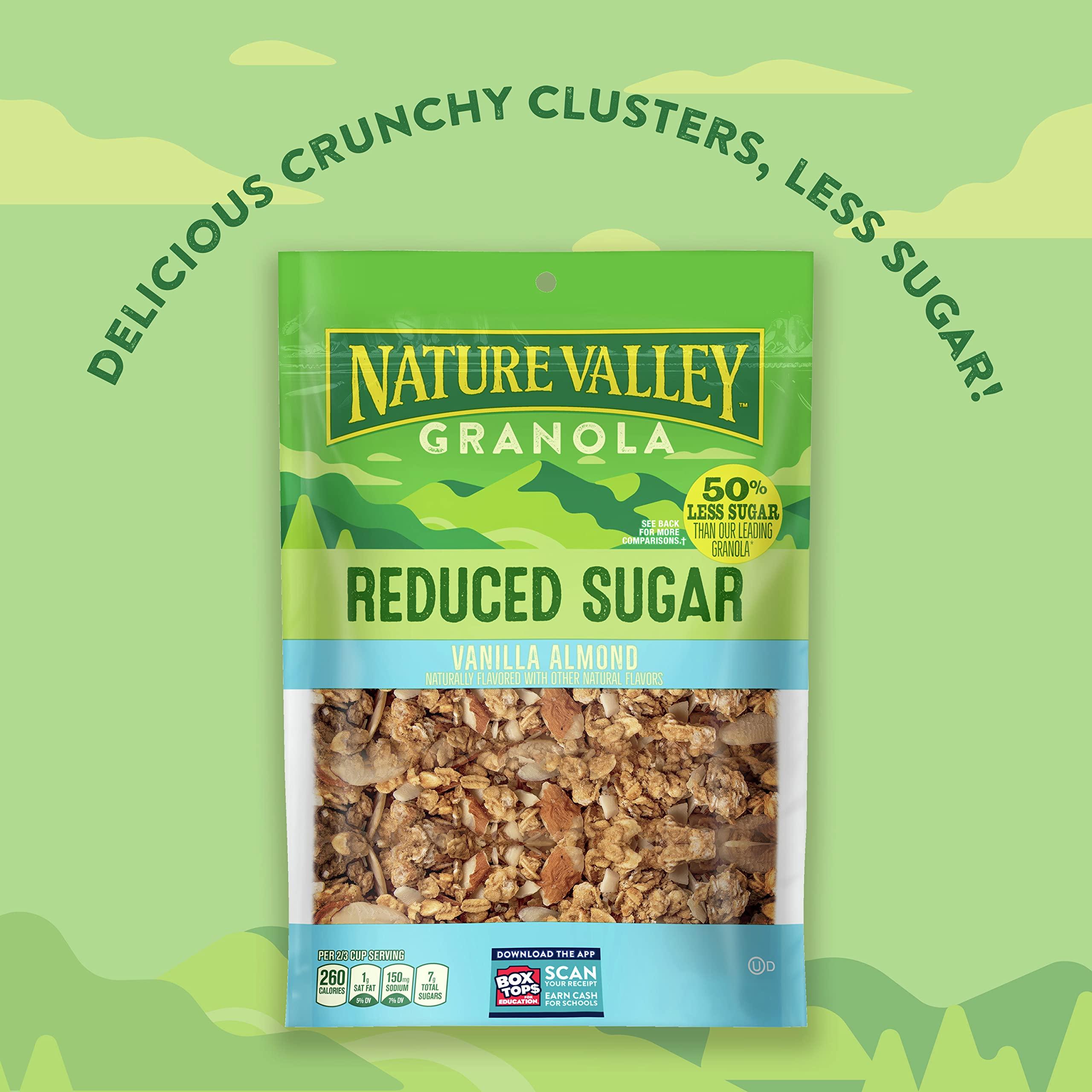 Nature Valley Nature Valley Vanilla Almond Reduced Sugar Granola, 11 OZ Bag (Pack of 4)