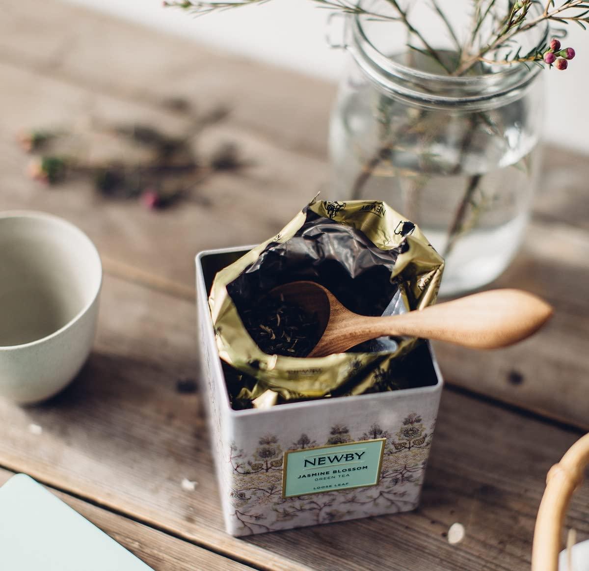 newby Newby Jasmine Blossom Green Tea Caddy, 125g