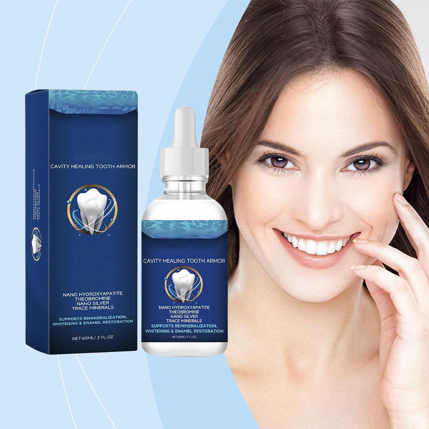 LIOZXIUT Dentite Cavity Healing Tooth Armor, Dentite Tooth Armor, Dentite Cavity Healing Tooth Armor Liquid, Dentite Cavity Tooth Armor, Helps Keep Gum Helthy (2pcs)
