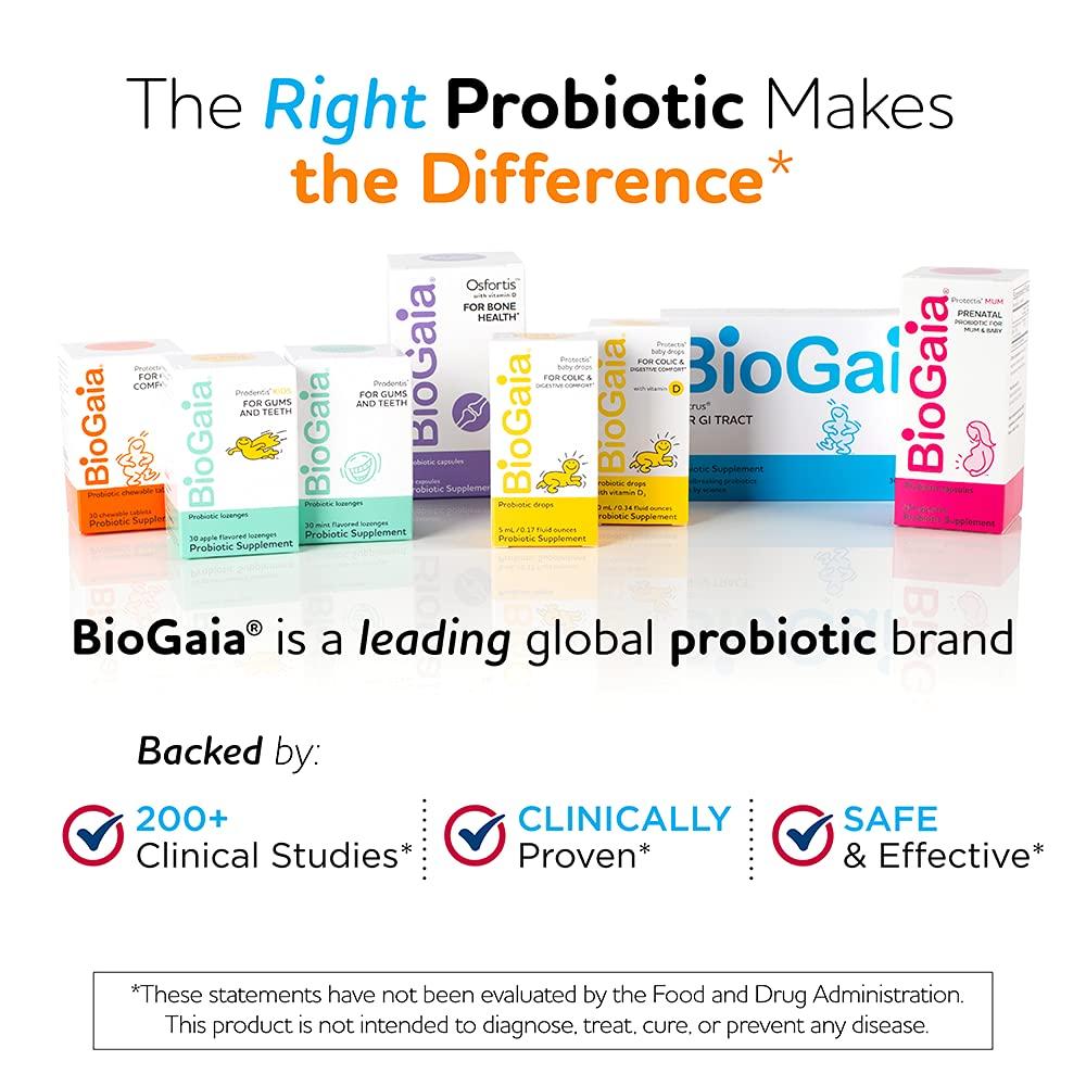 BioGaia BioGaia Protectis Immune Active Kids Probiotic Gastrus Chewable Tablets Bundle