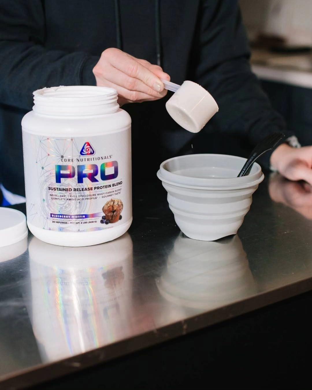 Core Nutritionals Core Nutritionals Pro Sustained Release Protein Blend, Digestive Enzyme Blend, 25G Protein, 2G Carb, 27 Servings (Cookies and Cream)