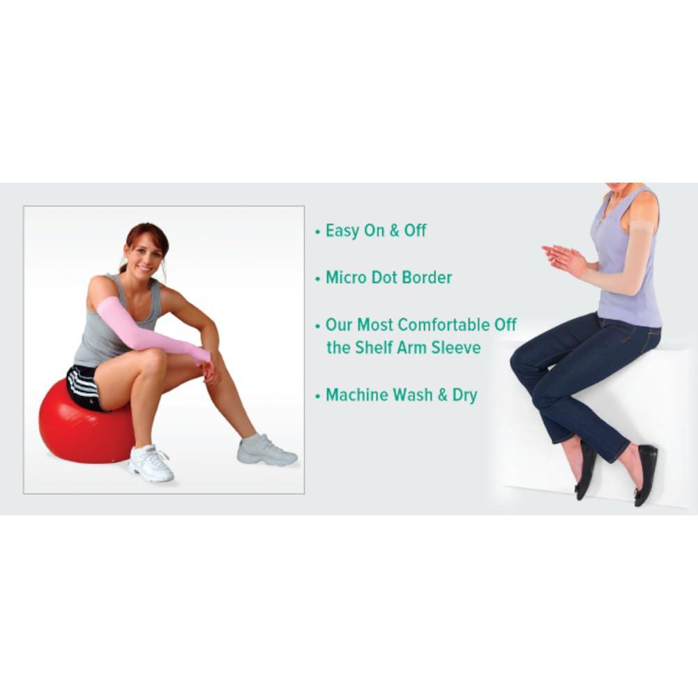 Juzo Juzo Soft 2001 20-30mmhg Max Armsleeve with Silicone Top Band for Women,Black,1 (I) MAX Regular