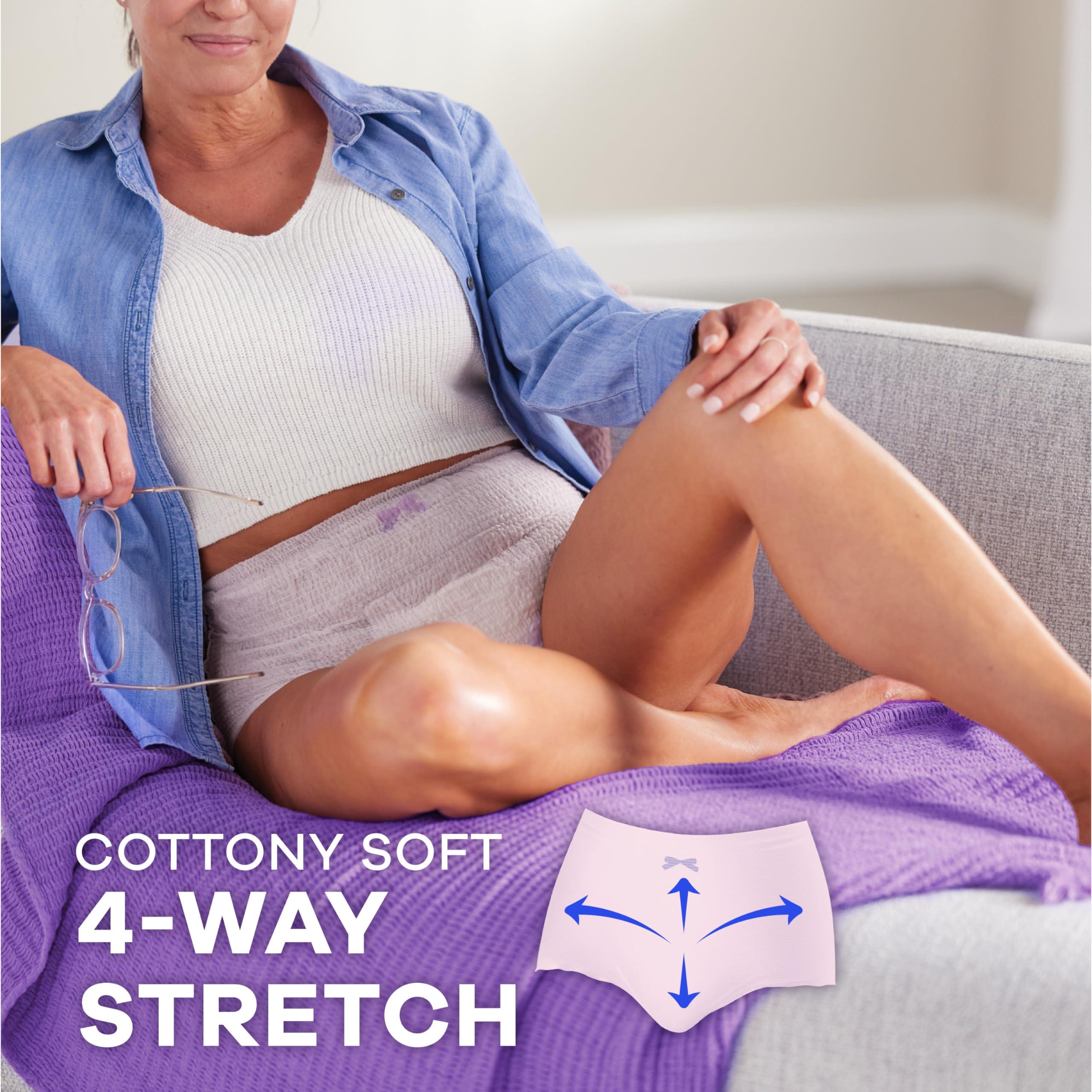 Always Discreet Always Discreet Adult Incontinence & Postpartum Underwear For Women, Size Small/Medium, Maximum Absorbency, Disposable, 32 Count x 2 Packs (64 Count total) (Packaging May Vary)