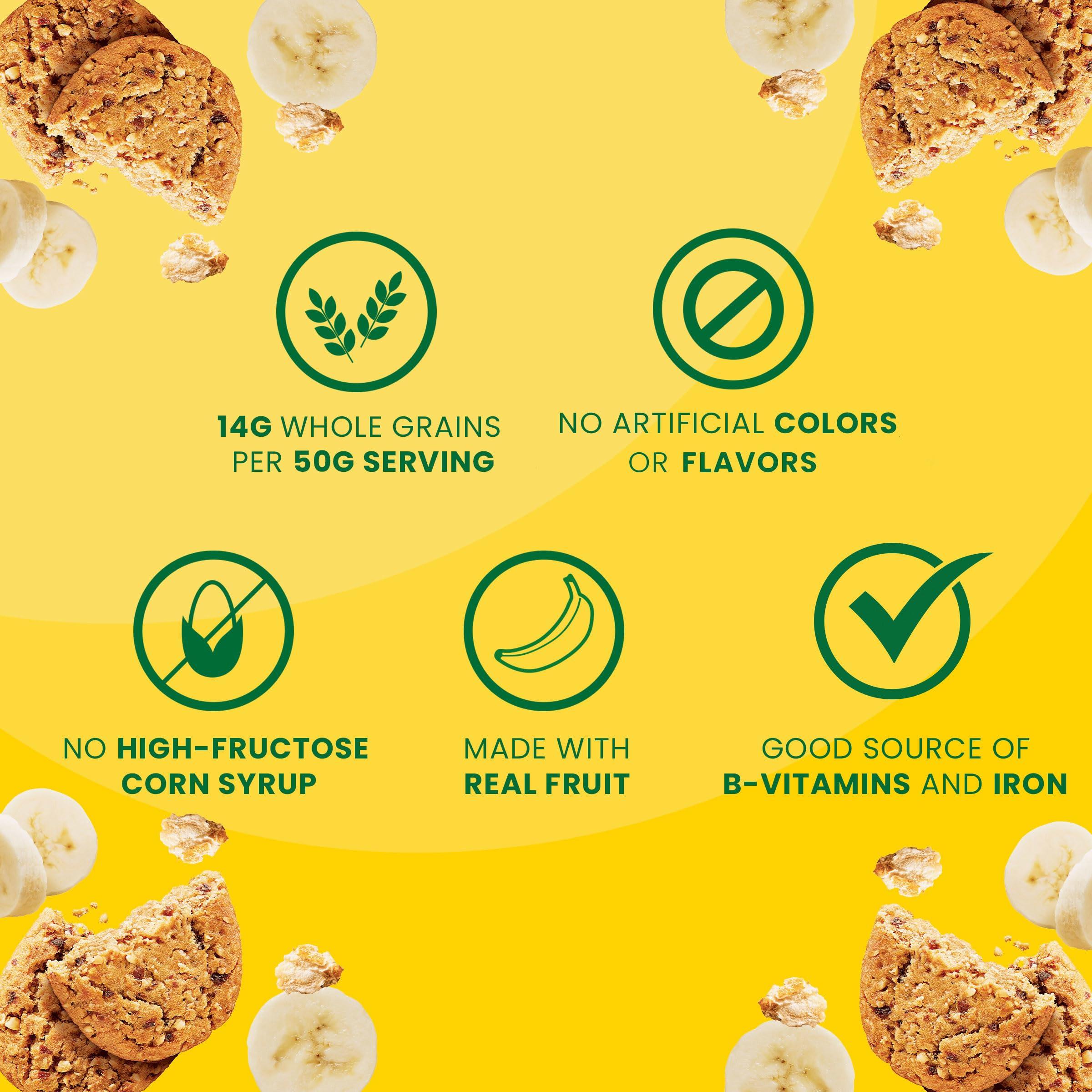 Belvita belVita Soft Baked Banana Bread Breakfast Biscuits, Chewy Breakfast Bars, 5 Packs (1 Biscuit Per Pack)