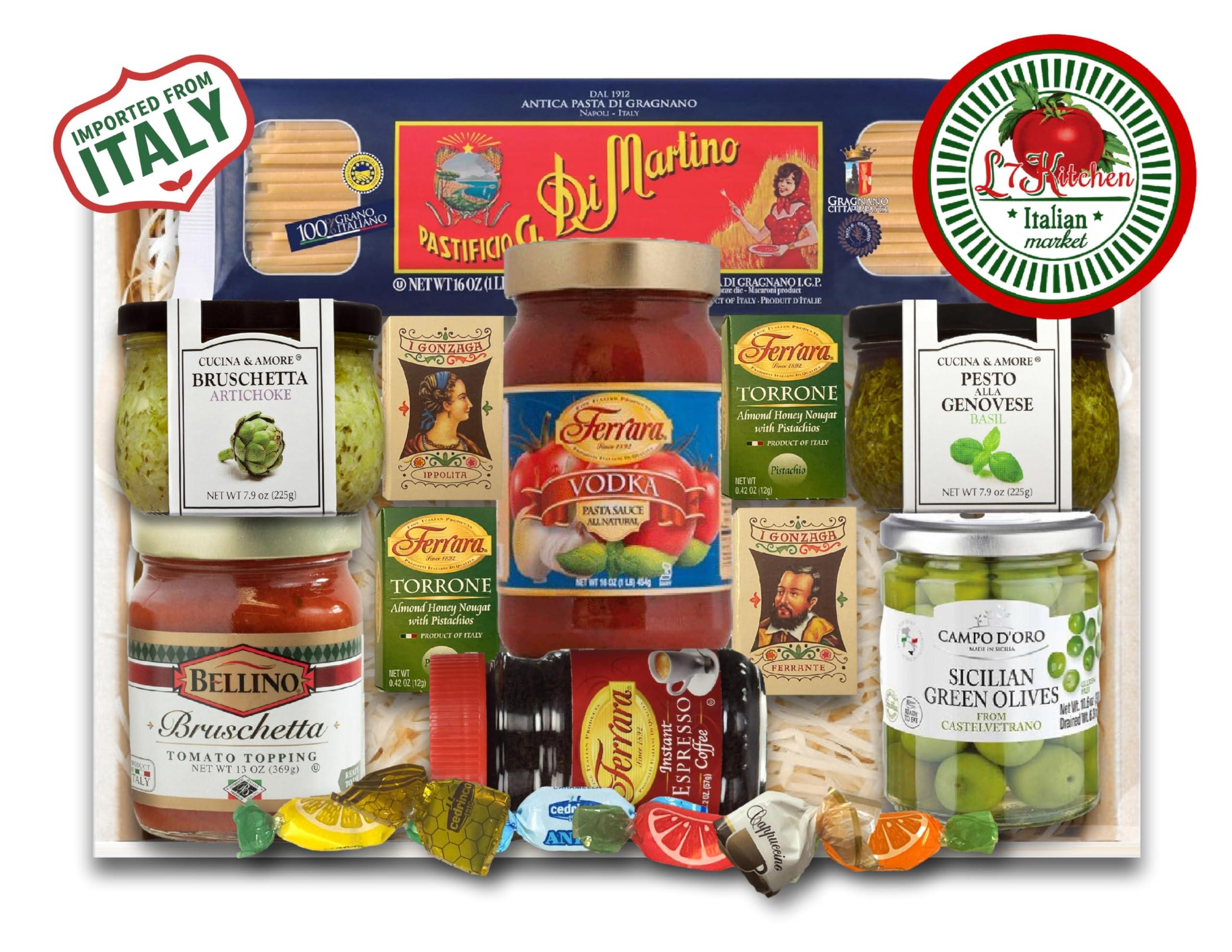 L7 Kitchen Deluxe Imported Italian Gourmet Gift Basket