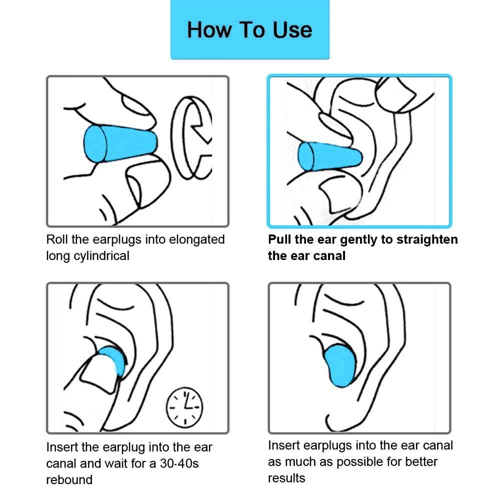 Quality Plugs by Rips Quality Foam Earplugs - 200 Pairs Bulk Pack - Ideal Ear Plugs for Sleeping, Noise Cancelling, Snoring, Travel, Shooting, Study, Work, Construction, and Safety Hearing Protection - 32 dB NRR - Blue