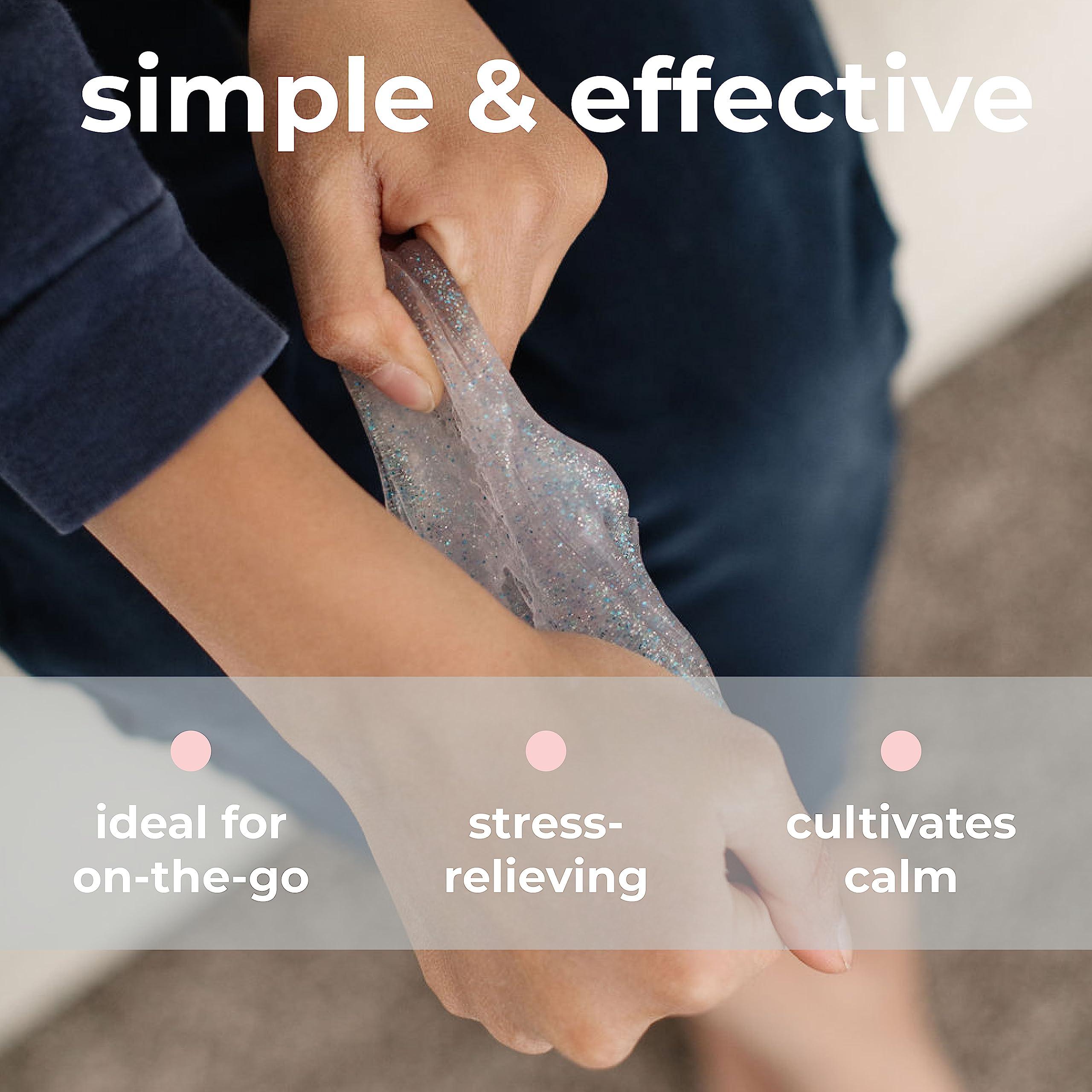 Sensory Basics Sensory Basics Shimmer Putty - Therapy Putty for Kids - Sensory Putty Slime - Clear Calming Putty with Sparkles - Sensory Putty for Kids with Tin - 3 oz