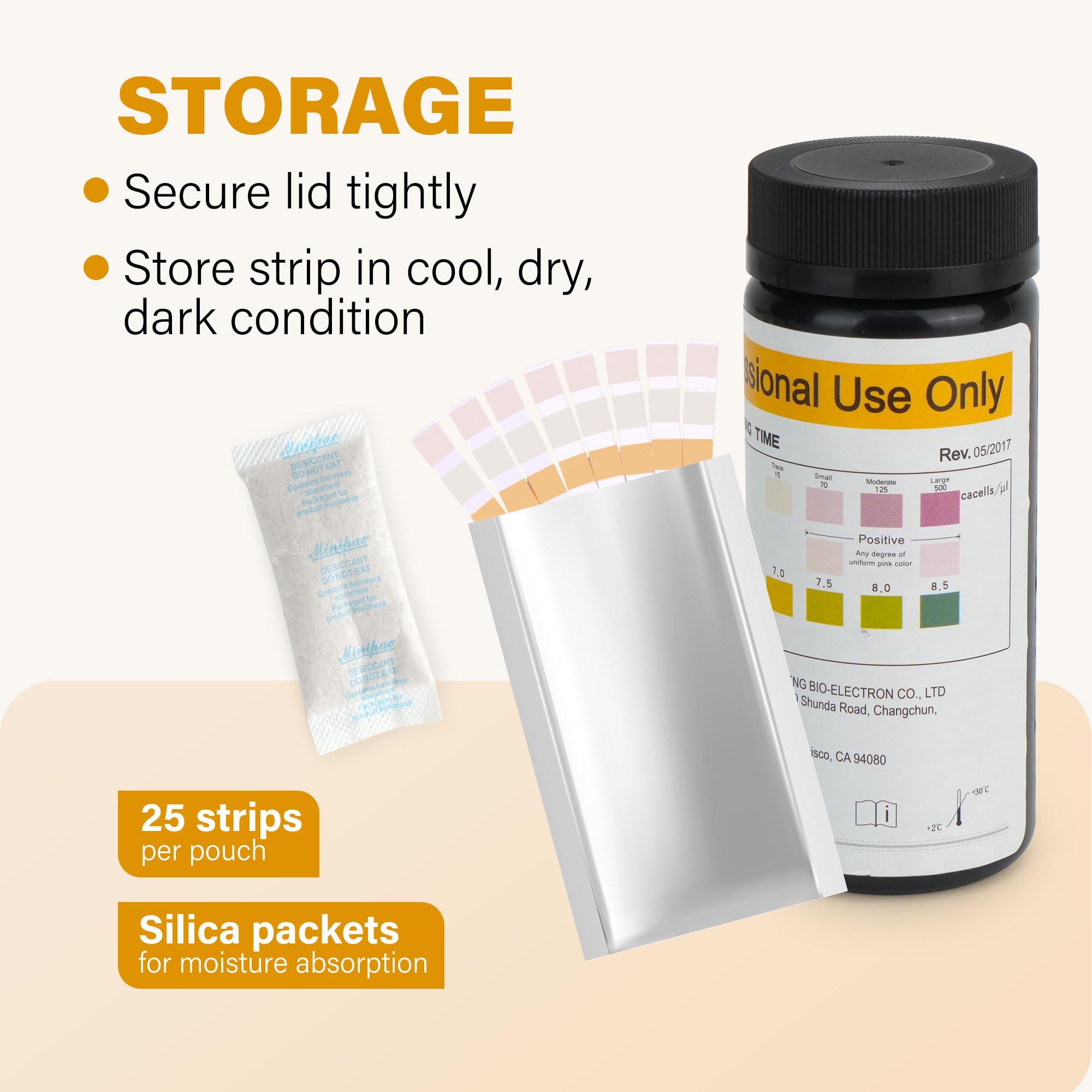 LotFancy Urine Test Strips, 50ct UTI Test Strips for Women, 3-in-1 Urinary Tract Infection Test Strips for Leukocytes, Nitrite and PH Test, Accurate Results in 1 Minute