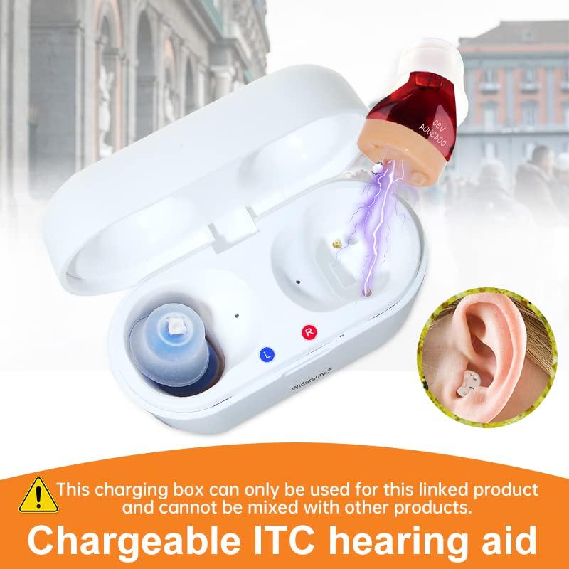 Mirasing Invisible Hearing Aids for Seniors And AdultsHearing AmplifierRechargeable Hearing Aids with Noise Cancelling,Rechargeable Invisible Hearing Amplifier to Aid Hearing,Sound Amplifier,Mini Invisible