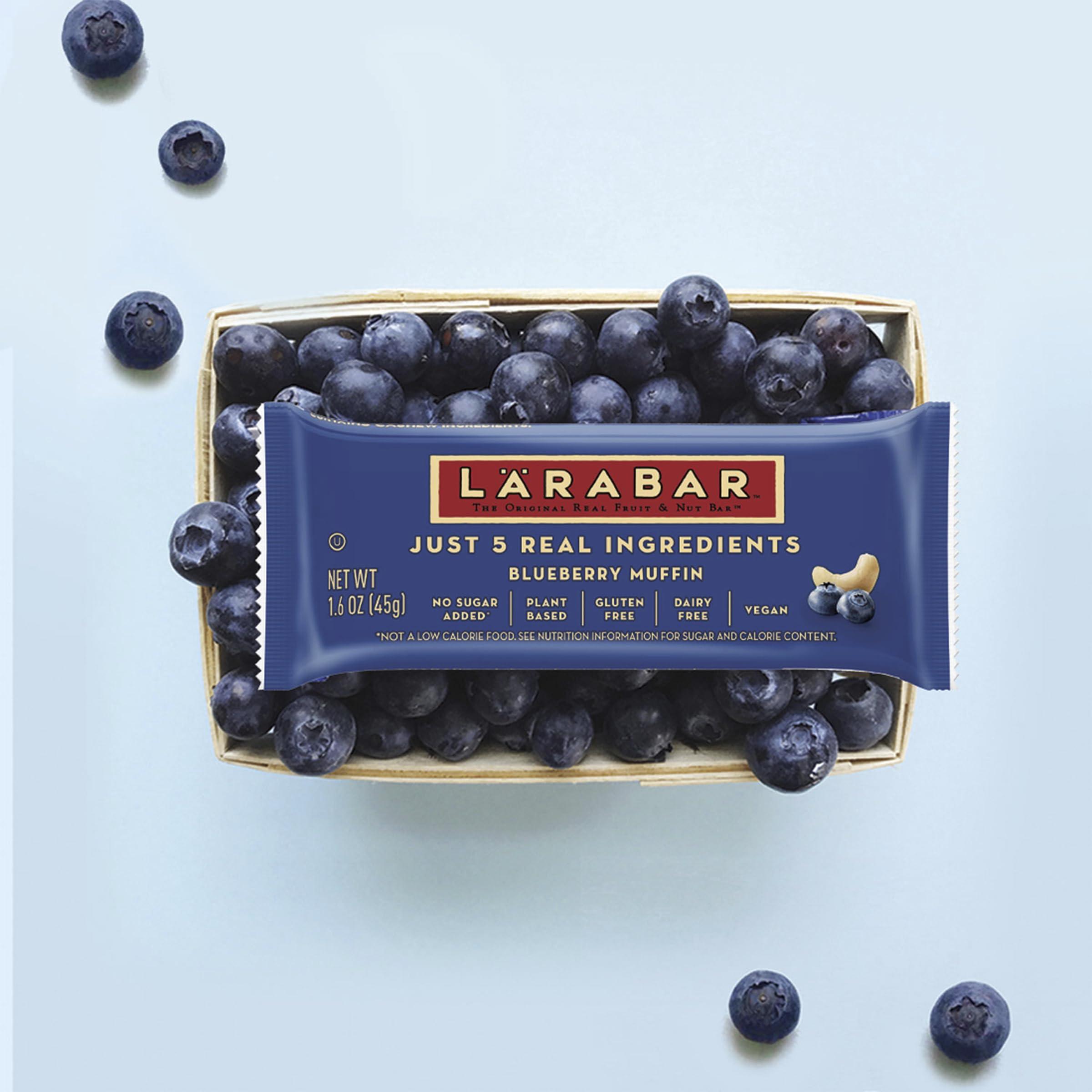 LÄRABAR Larabar Variety Pack, Blueberry Muffin, Lemon Bar, Apple Pie, Fruit & Nut Bars, 18 ct