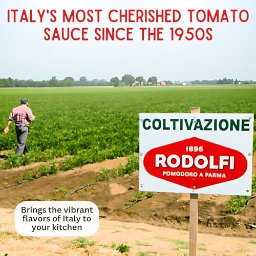 Rodolfi Tomato Paste Tube \"Ortolina\" Rodolfi Sauce, 130 gr (4.5 Oz) - Pack of 2, Authentic Italian Product with Fresh Tomatoes and Vegetables, Imported from Italy, Additive-free