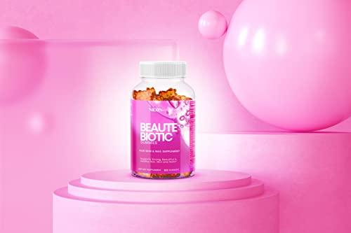 Nilon Beaute Nilon Beaute BeauteBiotic Gummies: Hair Skin & Nails Packed with Biotin, Vitamins E and C. All Natural Ingredients Made in The USA