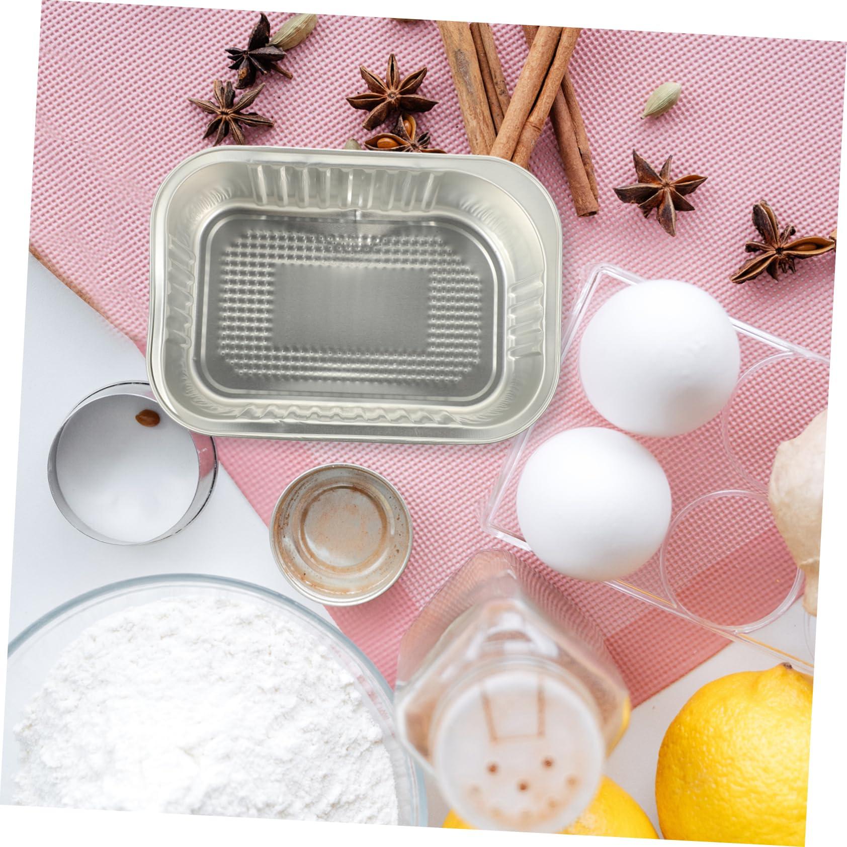 Zerodeko Zerodeko 40 Pcs Foil Cake Bowls Aluminium Foil Cups Barbecue Foil Pans Food Trays Disposable Ramekins with Lids Disposable Roasting Dessert Containers Aluminum Foil Camping Supplies Thicken