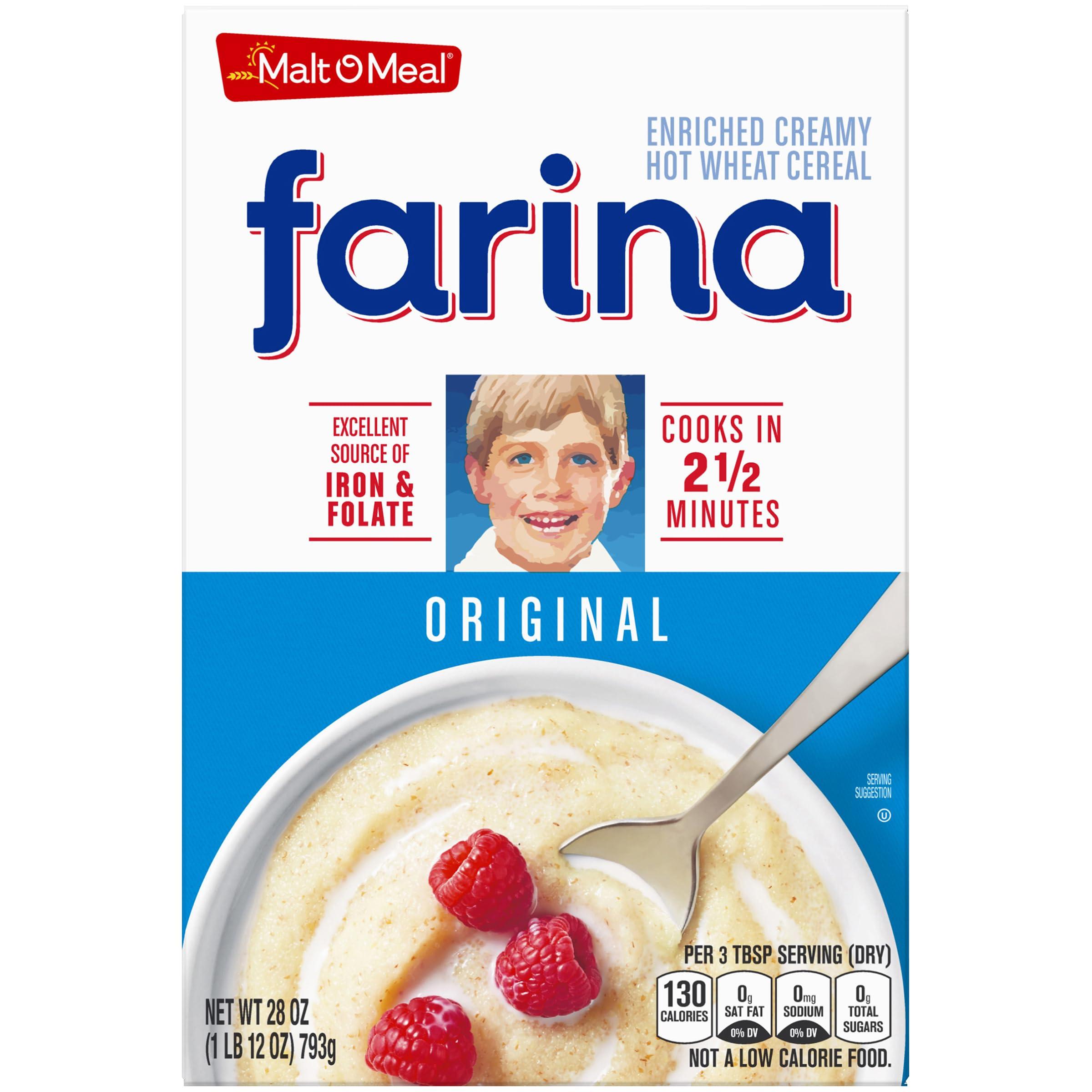Malt-O-Meal Malt-O-Meal Farina, Original Farina Breakfast Cereal, Quick Cooking, 28 Ounce 1 count