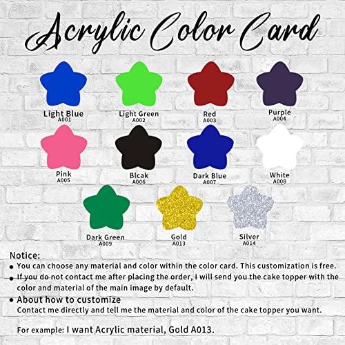 BYRON HOYLE Gay Cake Toppers Grooms Wedding Silhouette Same Sex Mr & Mr Rustic Wedding Cake Toppers with Heart Personalized LGBTQ Gay Rustic Cake Topper His And His Wedding Cake Decor LGBT Black Acrylic Topper