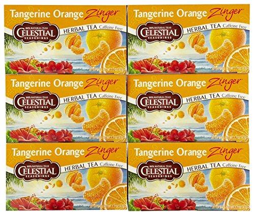 Celestial Seasonings Celestial Seasonings Tangerine Orange Zinger Tea Bags - 20 ct - 6 pk