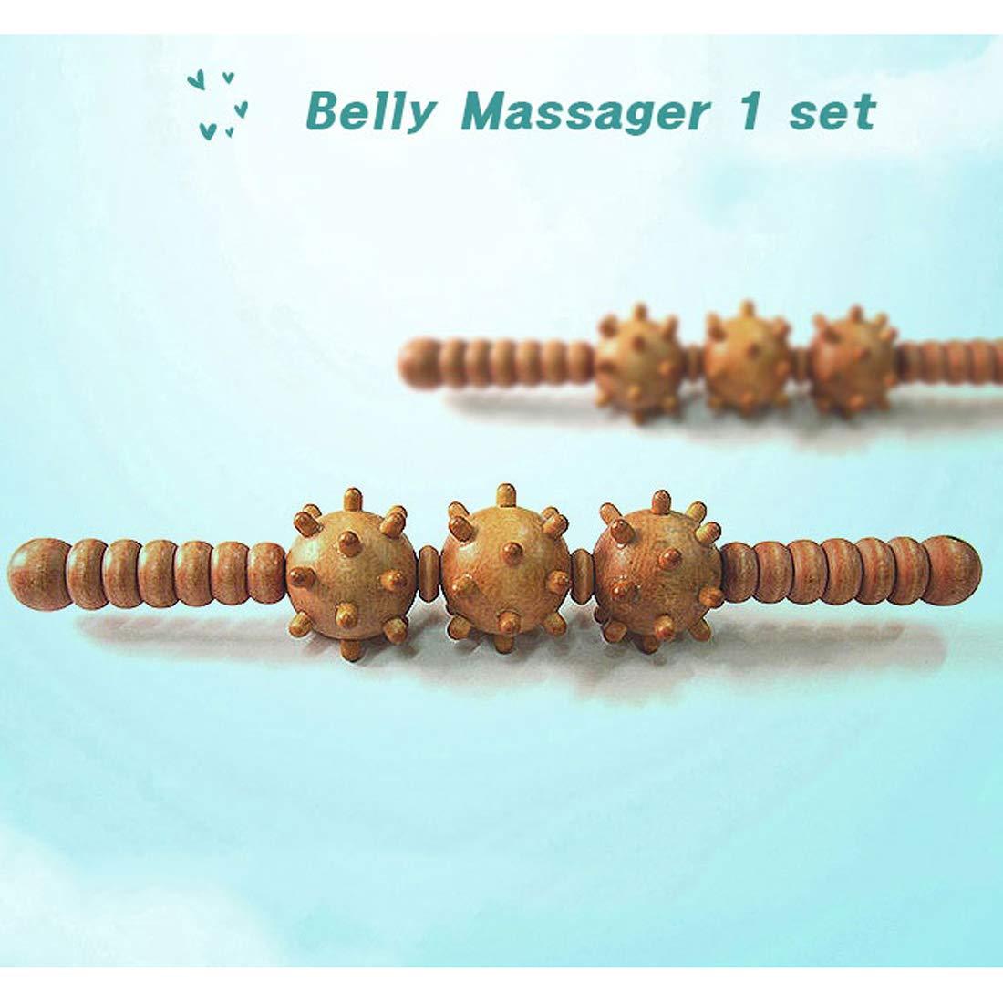 [KEMOEM] KEM Fascia and Cellulite Remover Abdomen Belly Massage Trigger Point Massager Stick Balls 2 Piecss