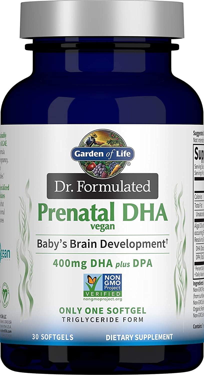 Garden of Life Garden of Life Organics Prenatal Gummies Multivitamin with Vitamin D3, B6, B12, C & Folate & Dr. Formulated Prenatal Vegan DHA - Certified Vegan Omega 3 Supplement