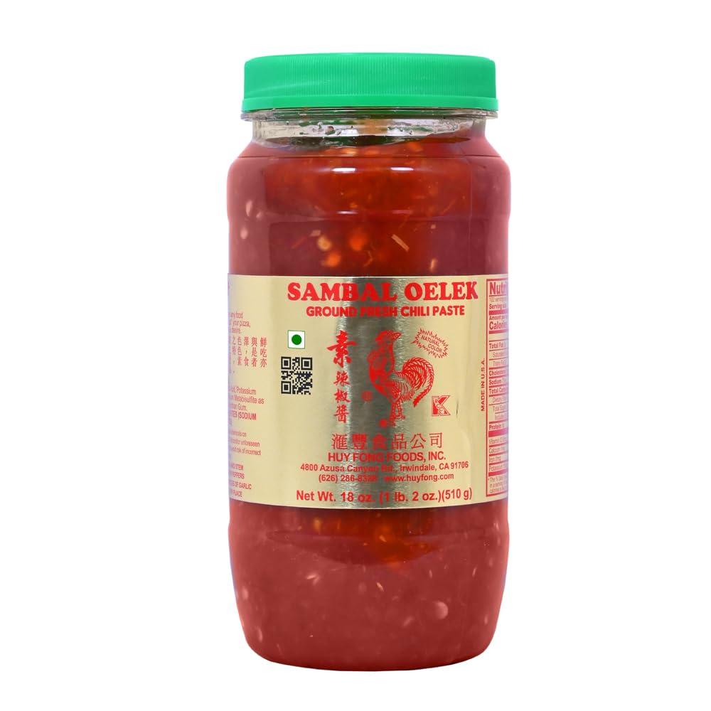 Huy Fong Huy Fong Foods Sambal Oelek Ground Fresh Chili Paste, 18 Ounce