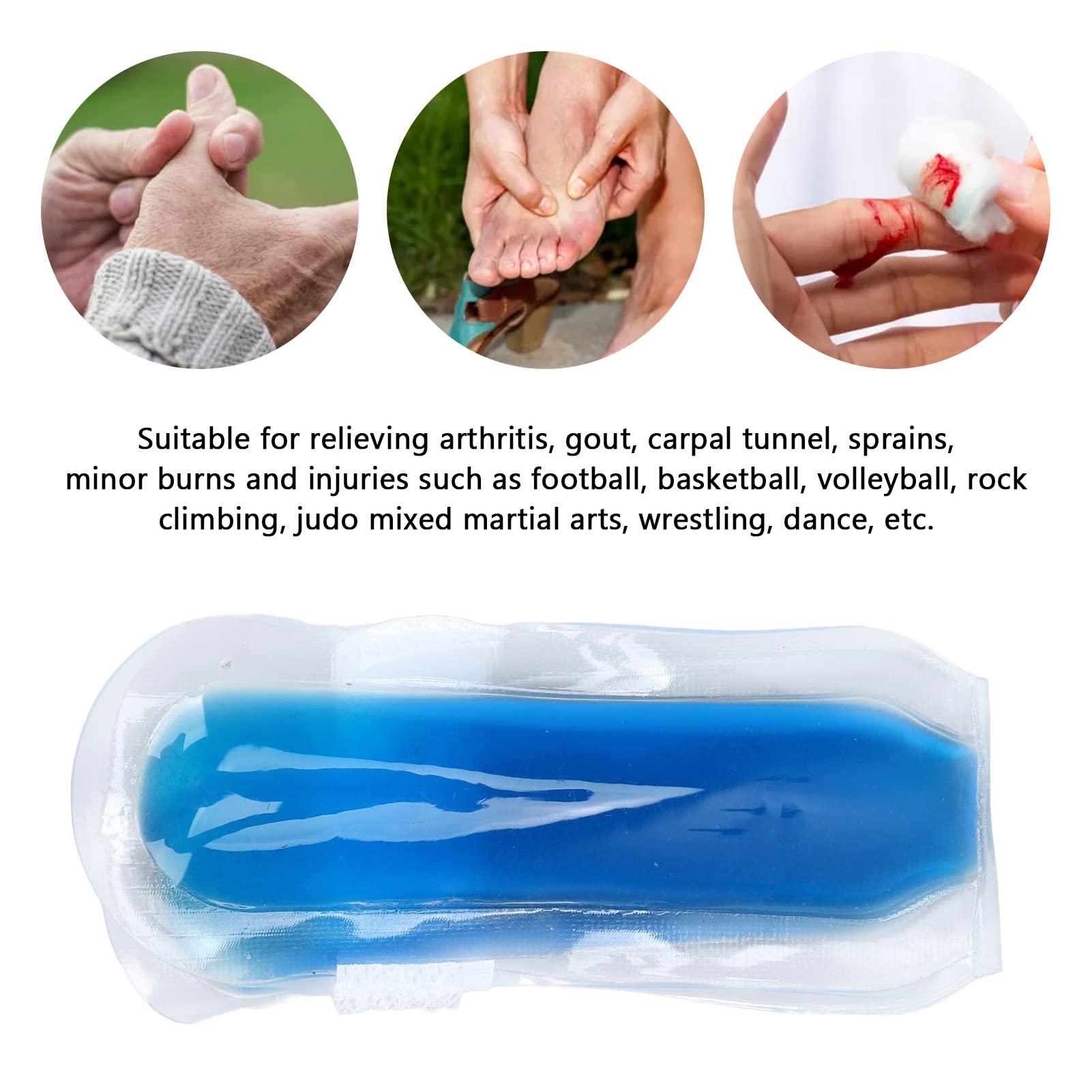 Ejoyous Finger Ice Pack, 3.1in Hot Cold Compress Ice Pack for Finger and Toe, Lightweight Gel Fingertip Toe Tip Wrap Ice Pack for Arthritis Sports Injuries