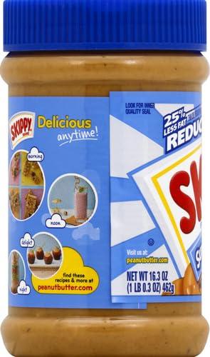 SKIPPY SKIPPY Reduced Fat SUPER CHUNK Extra Crunchy Peanut Butter Spread, 16.3 Ounce