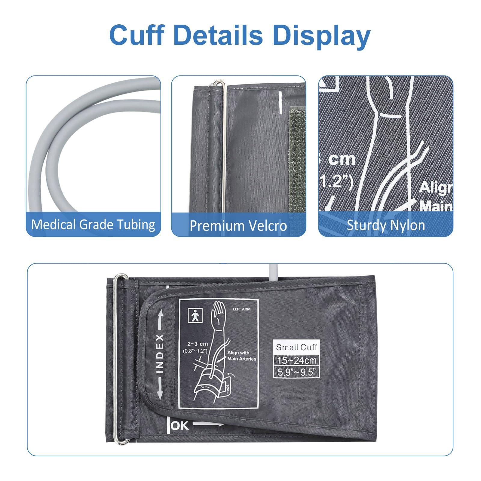ELERA Pediatric Blood Pressure Cuff for Kids & Women - Small Child Replacement BP Cuff (5.9-9.5 Inch Arm Circumference), Compatible with Most Monitors - with 6 Connectors