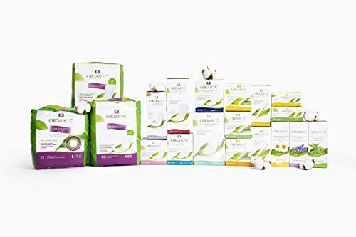 Organyc Organyc - 100% Certified Organic Cotton Tampons - No Applicator, Free from Chlorine, Perfumes, Rayon, and Chemicals 192 Count, Regular Flow (Pack of 12)