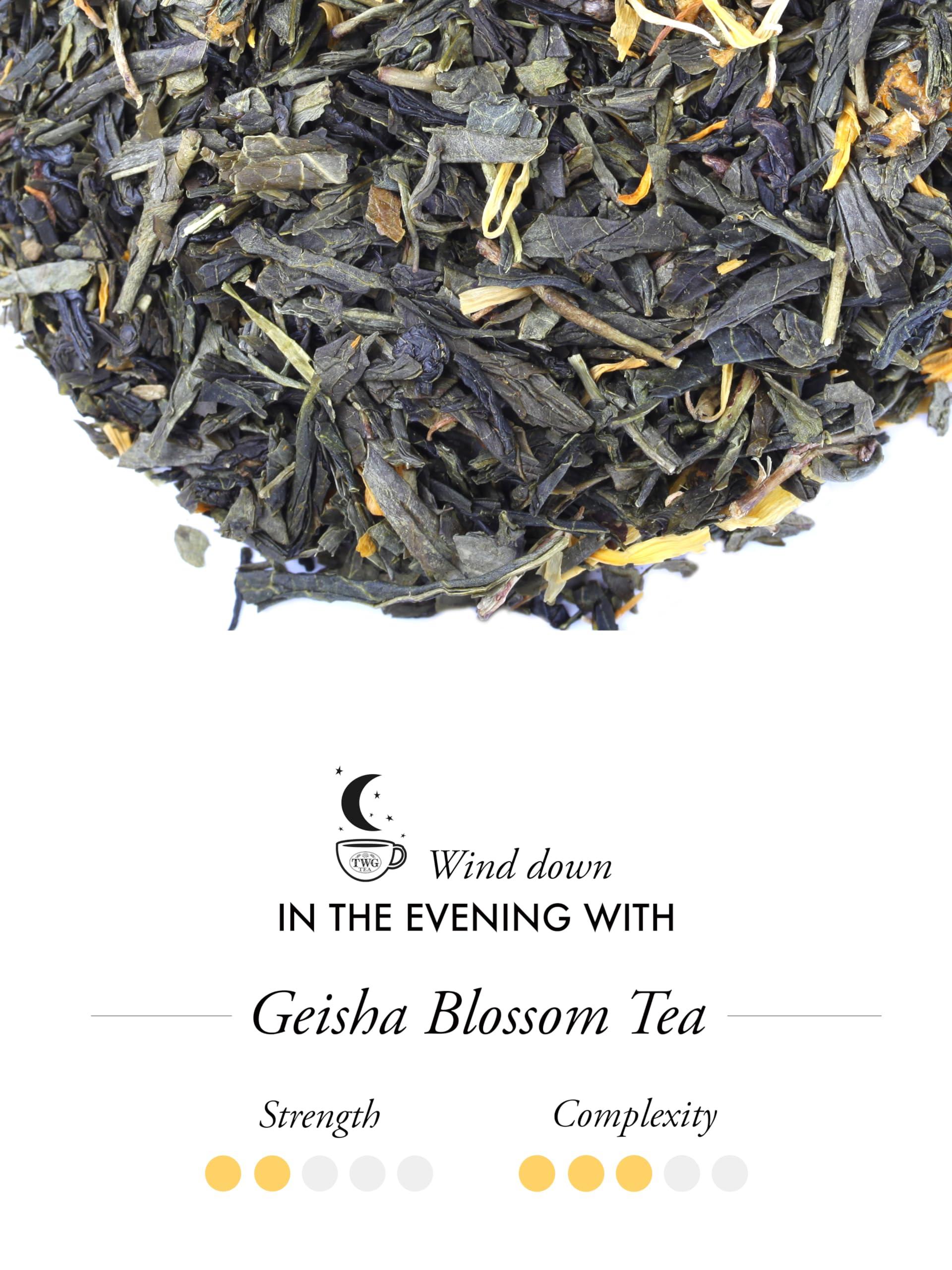 TWG Tea TWG Tea | Geisha Blossom Tea | Green Tea | Passionfruit & Marigold Petals | Haute Couture Tin, 100g | Gift Set