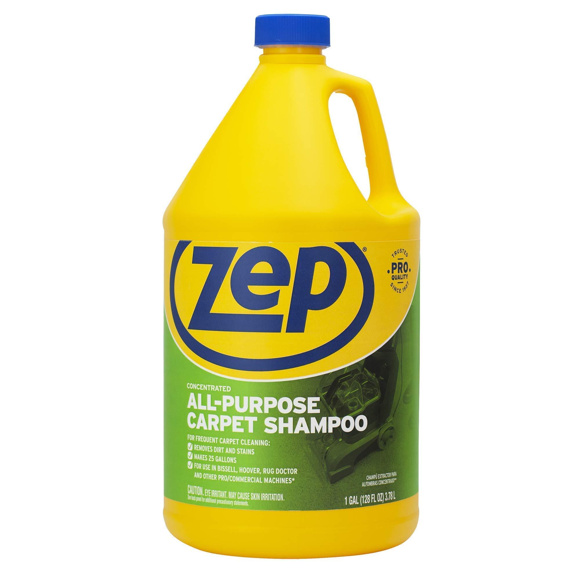Zep Zep All-Purpose Carpet Shampoo Concentrate Cleaner - 1 Gallon - ZUCEC128 & Affresh Washing Machine Cleaner, 6 Month Supply, Cleans Front Load and Top Load Washers