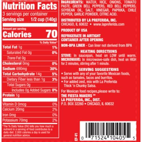 LA PREFERIDA La Preferida Canned Spanish Rice - Quick & Easy, Robust Sauce of Tomatoes, Bell Pepper and Onion. Vegan, Natural ingredients, 15 oz (Pack of 12)