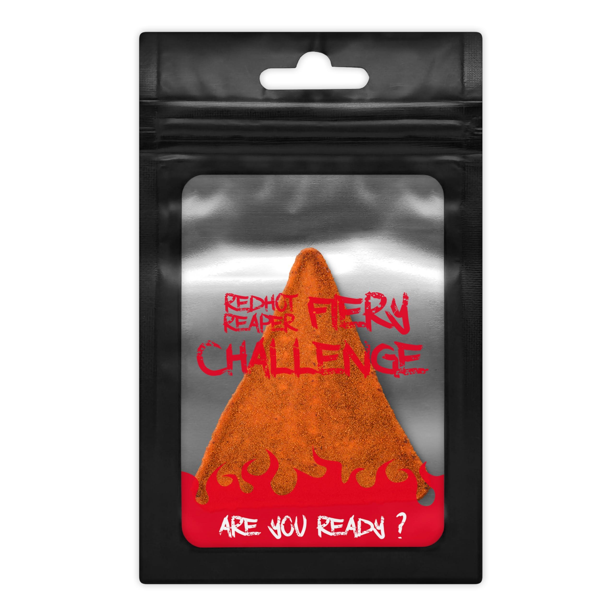 Red Hot Reaper Red Hot Reaper 1x Chip Challenge Hottest Chip Halloween Carolina Reaper Spicy Challenge - Stupidly Spicy Hot Chip