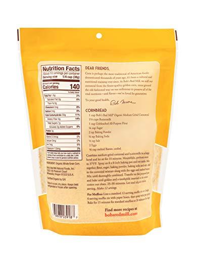 Bob's Red Mill Bob's Red Mill Organic Medium Grind Cornmeal, 24-ounce (Pack of 4)
