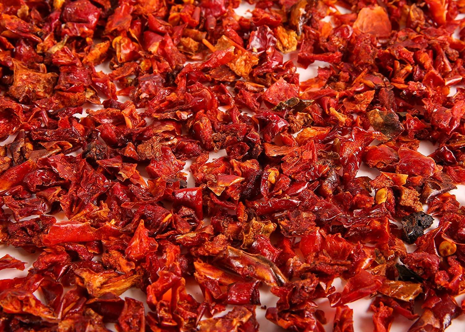 Gourmanity Gourmanity Dried Red Bell Peppers, Flavorful Diced Peppers Fresh and Appetizing, Perfect for Ramen Bae Ramen Toppings Soups Stir-Frys and Stews, All Natural, Resealable 4oz Bag.