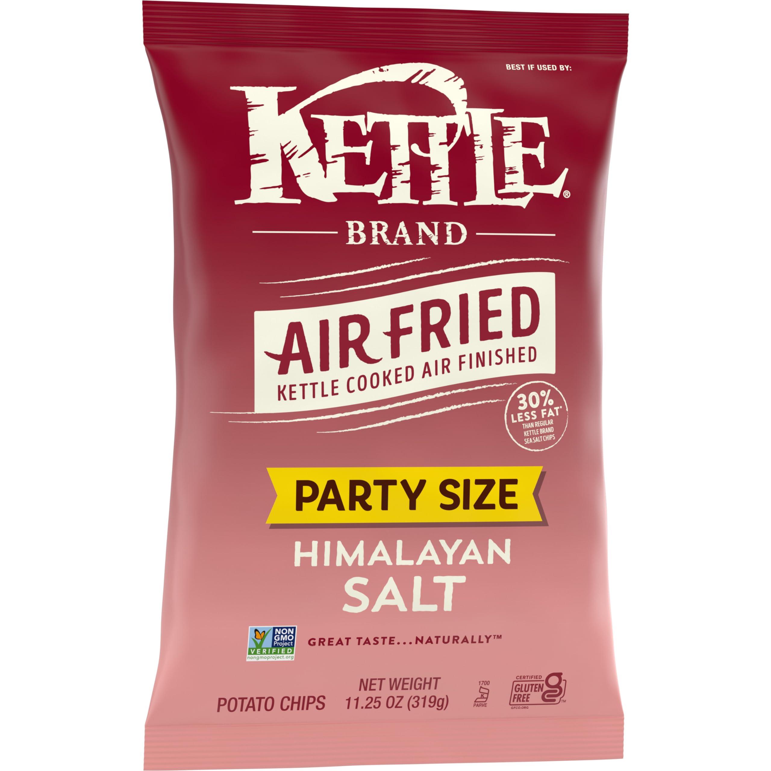 Kettle Brand Kettle Brand Potato Chips, Air Fried Himalayan Salt Kettle Chips, 11.25 Oz Party Size Bag