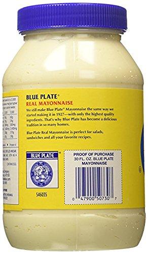 Blue Plate Mayonnaise Blue Plate Real Mayonnaise, 30 Ounce (4 Pack)