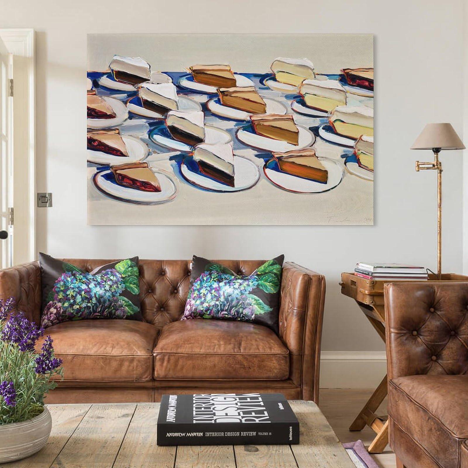 Generic Wayne Thiebaud Pies Pies Pies (2) Pop-Art Picture Print Wall Art Poster Painting Canvas Posters Artworks Gift Idea Room Aesthetic 08x12inch(20x30cm)