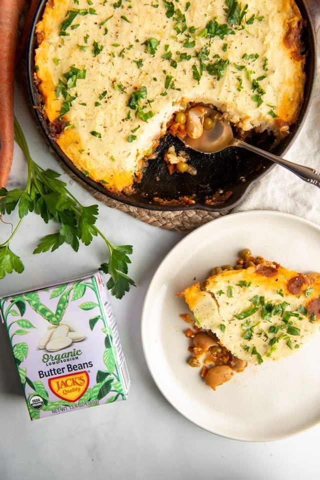 Jack's Quality Jack's Beans Jack’s | Organic White Butter Beans 13.4 oz. | Filled with Protein & Fiber, Low Sodium & Non-GMO | (8 PACK)