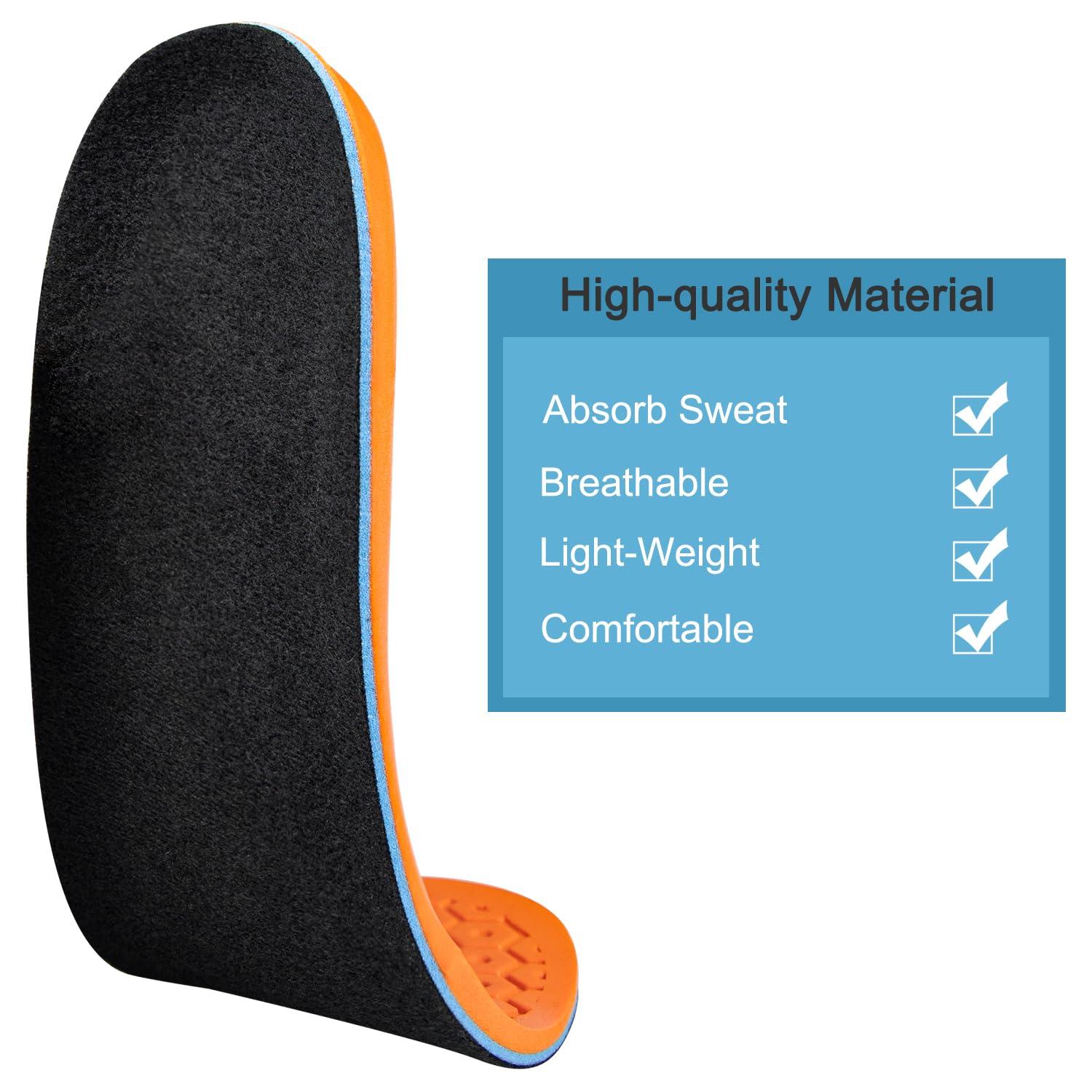 Endoto Replacement Insoles for Timberland Pro Men and Women Boot Shoes, Footwear Inserts Comfort & Foot Pain Relief(Size:Women5.5-EU36)