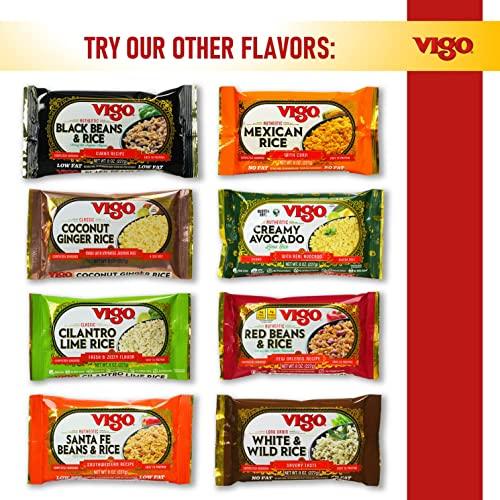 Vigo Vigo Authentic Cilantro Lime Rice, Fresh & Zesty Low Fat, 8oz (Cilantro Lime, 8 Ounce (Pack of 12))