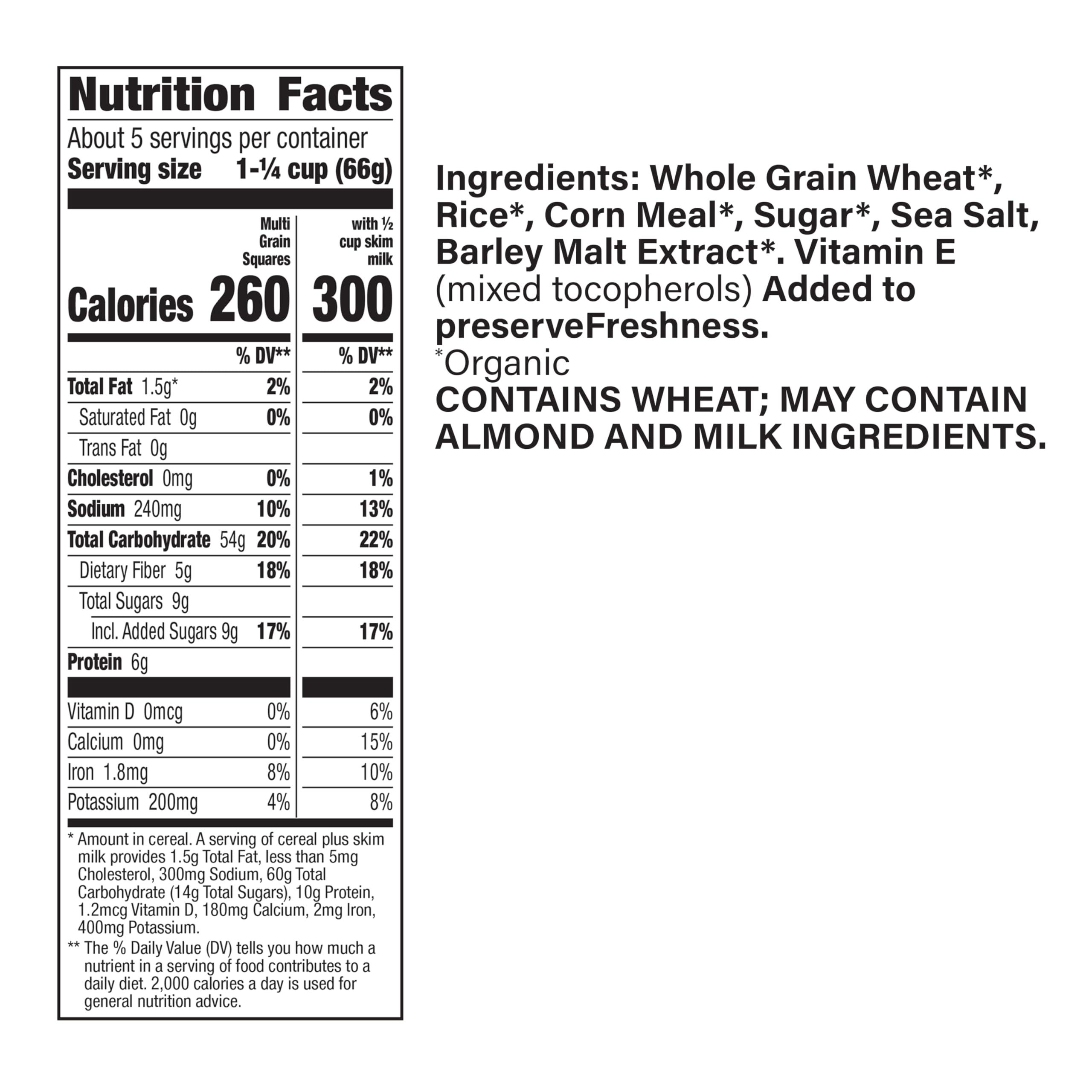 Cascadian Farm Cascadian Farm Organic Multi Grain Squares Cereal, 12.3 oz.