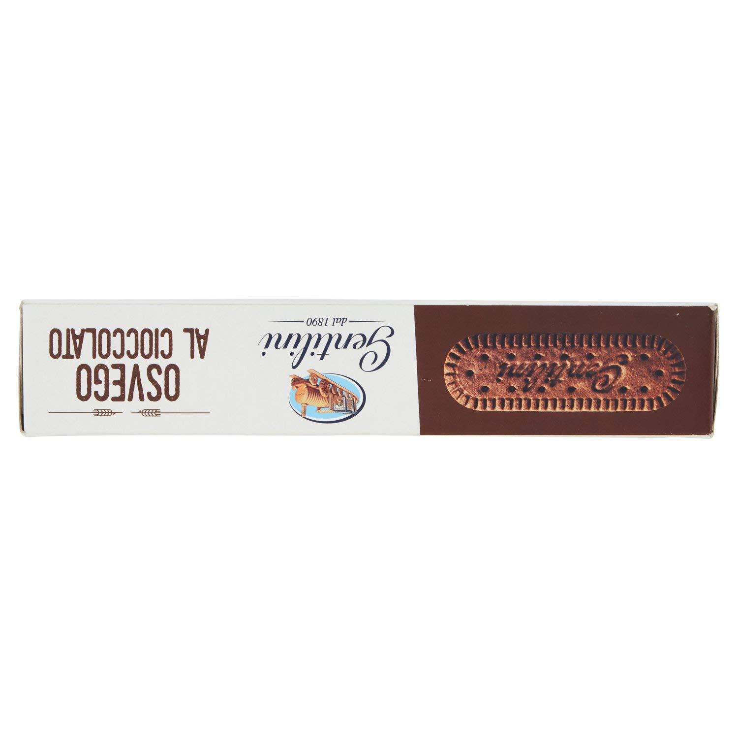 Gentilini GENTILINI | Osvego al Cioccolato | Chocolate Cookies | Pack of 2 | 500g (2x250g each)