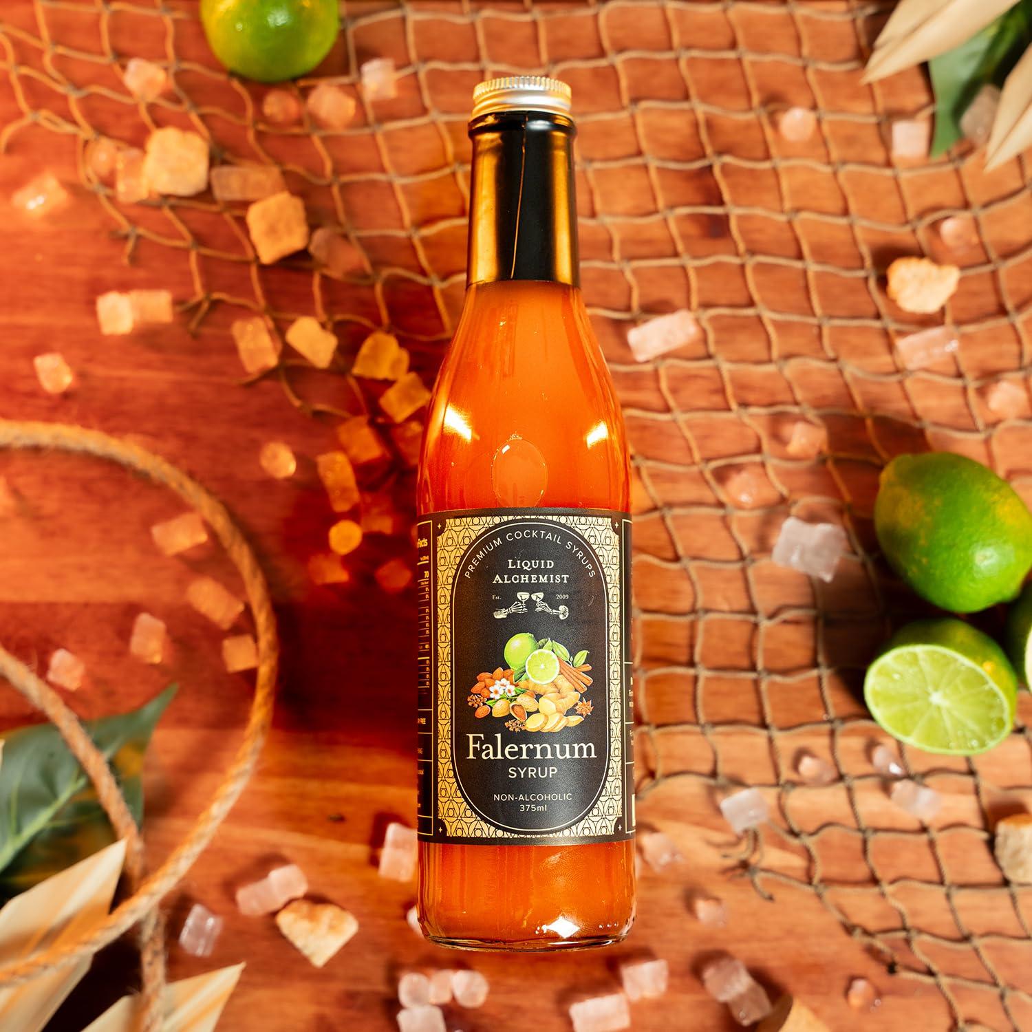 Liquid Alchemist Liquid Alchemist Falernum Syrup for Cocktails - Real Ingredients Make our Falernum Cocktail Syrup a Great Mixer for any Tiki Cocktail - Our Mixer is Non-GMO Gluten Free & Vegan (12 oz)