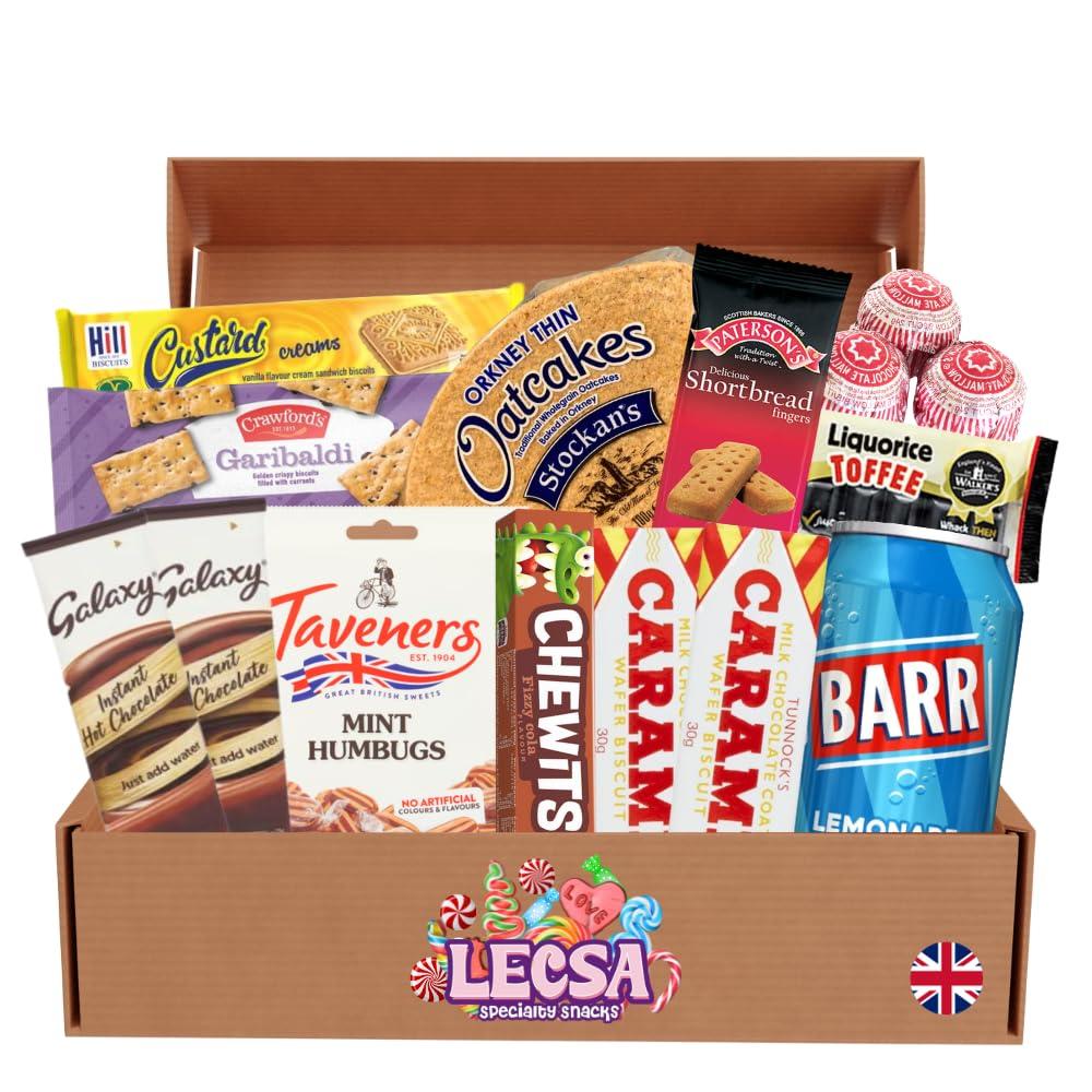 Lecsa Specialty Snacks British Snack Care Package - Variety Pack of Treats from UK - Snack Box for Kids and Adults - Gift Basket of Delicious Sweets by Lecsa Specialty Snacks (Products may vary due to availability - 15 Count)